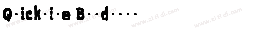 Quickline Bold字体转换